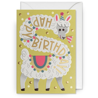 Llama Party Hat | Birthday Card